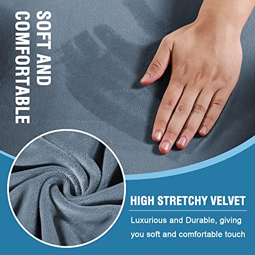 H.VERSAILTEX Sofa Cover 2 Piece T Cushion Armchair Slipcovers Thick Velvet Couch Cover Furniture Protector Stretch T Cushi...