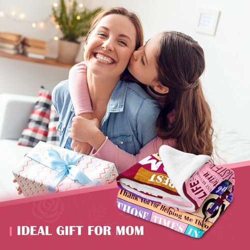 Sruemiul Mothers Day Blanket Gifts for Mom from Daughter & Son - Best Mom Ever Gifts - Presents for Moms - Mothers Day Bir...