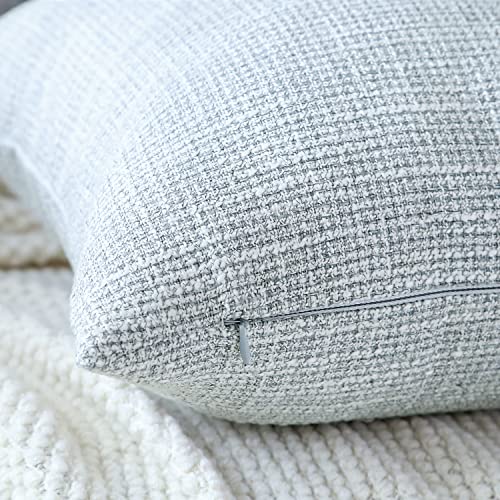 OTOSTAR Linen Throw Pillow Covers Set of 2 Decorative Square Pillowcases Cushion Covers 20x20 Inch for Home Decor Sofa Bed...