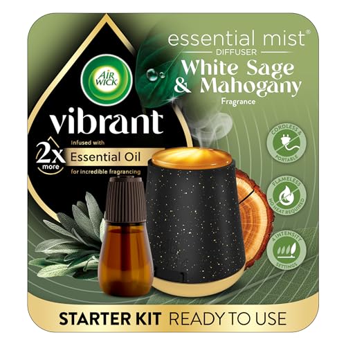 AIR WICK® Essential Mist - Vibrant Starter Kit White Sage & Mahogany 3/1 ct.