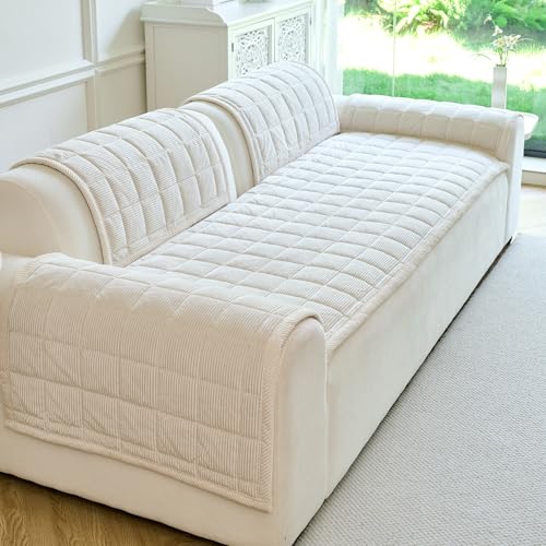 PJLZJFBY Couch Covers for Dogs Washable, Non Slip Couch Covers for Loveseat Sofa Pet Friendly, Soft Fuzzy Sofa Covers for ...