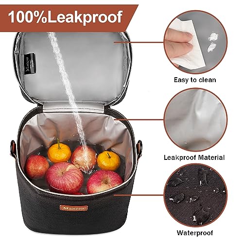 Mancro Breastmilk Cooler Bag with Ice Pack, Fits 6 Baby Bottles Up to 9 Ounce Insulated Baby Bottle Bag, Breast Milk Coole...
