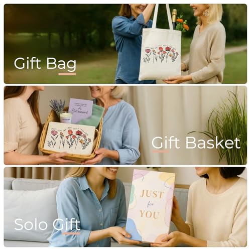 Pavolini Teacher Appreciation Gifts, Flower Printed Canvas Tote Bag, Teacher Gifts, Thank you Gift, Sturdy Cotton Shoulder...