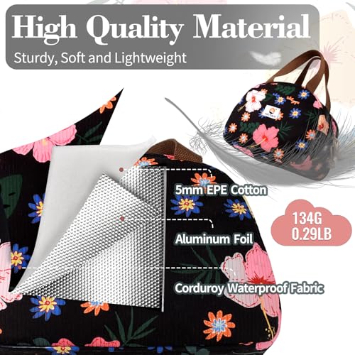 CaCTOUR Lunch Box for Women Girls Teens,Cute Lunch Box Cooler Bag, Portable Insulated Small Lunch Bag Women Reusable Cordu...