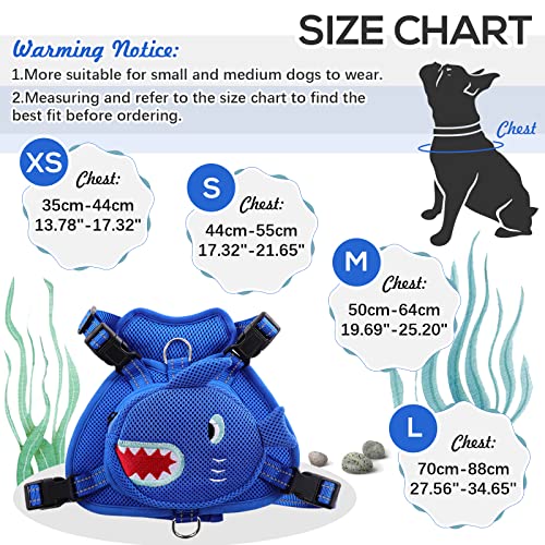 IDOMIK Dog Backpack Harness, No-Pull Dog Backpack with D-Ring for Small Medium Dogs, Cute Self Carrier Backpack for Dogs t...
