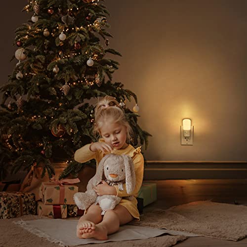 LOHAS Plug in Night Light, Dimmable LED Night Lights With Dusk to Dawn Sensor, Soft White 3000K Sleep Nightlight, Adjustab...