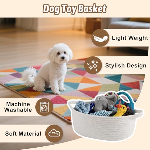 OIAHOMY Small Woven Basket with Gift Bags, Ribbons & DIY Label Card, Baskets for Gifts Empty, Small Rope Basket 12 * 8 * 5...