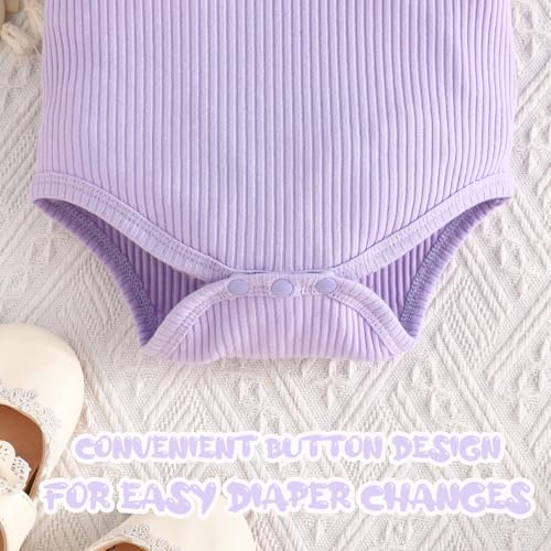 GDTOGRT Baby Girl Clothes Newborn Infant Outfit Ruffle Romper and Short Pants Clothing Sets for Summer Spring