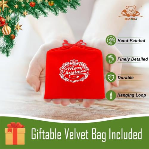 MAXORA Personalized Mitten Family of 11 Christmas Tree Ornament 2025 Family Tradition Christmas Keepsake Gift Collection f...