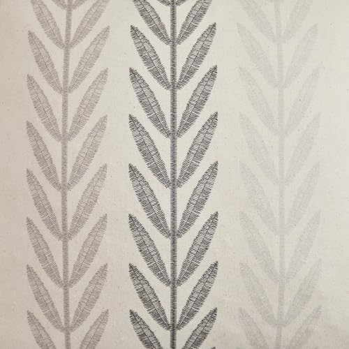 YZJZEDS 100% Cotton Farmhouse Leaves Lumbar Throw Pillow Covers Set of 2, 12x20 Inch Mixed Grey Pastoral Decorative Print ...
