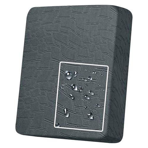 MAXIJIN Waterproof Couch Cushion Covers Individual Chair Seat Cushion Cover Stretch Sectional Sofa Slipcovers with Elastic...