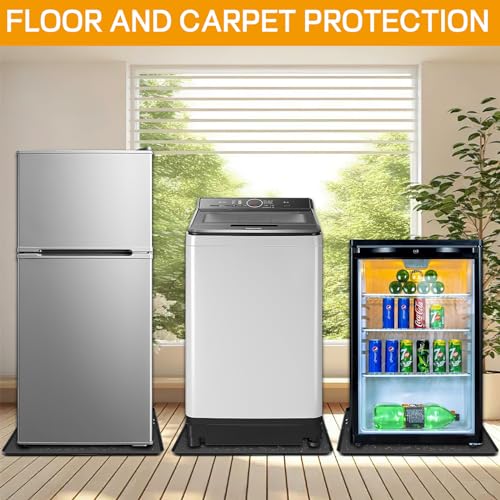 Mini Fridge Silicone Mat,24''x24''x0.5''-Fridge Drip Tray Concave and convex design is leak-Proof and Non-Slip Perfectly C...
