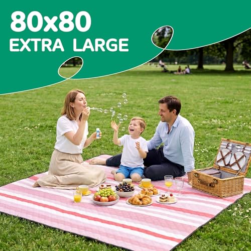 RYCHIC Waterproof Picnic Blanket Outdoor Girlfriend Gf Gifts for Women Sweetest Day Boyfriend 1 One Year Anniversary Meani...