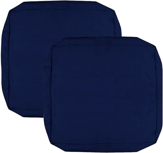 FLYMEI Patio Cushion Covers 24x24x4 Waterproof Outdoor Cushion Cover Replacement 2Packs Outdoor Seat Cushion Slipcover for...