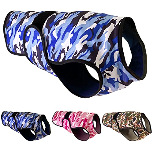 LUCOLOVE Dog Cooling Vest - 2-Layer Cooling with Soft Microfiber Fabric - Lightweight, Adjustable and Comfortable - UV Pro...
