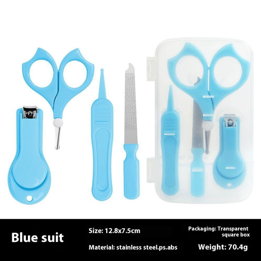 Factory Direct Supply Baby Manicure 4 PCs Set Beauty Tools Care Baby Cute Fingernail Maintenance Kit