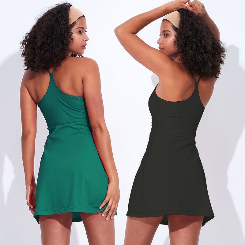 Popular Yoga Clothes Fake Two-piece Sports Volleyball Dancing Dress