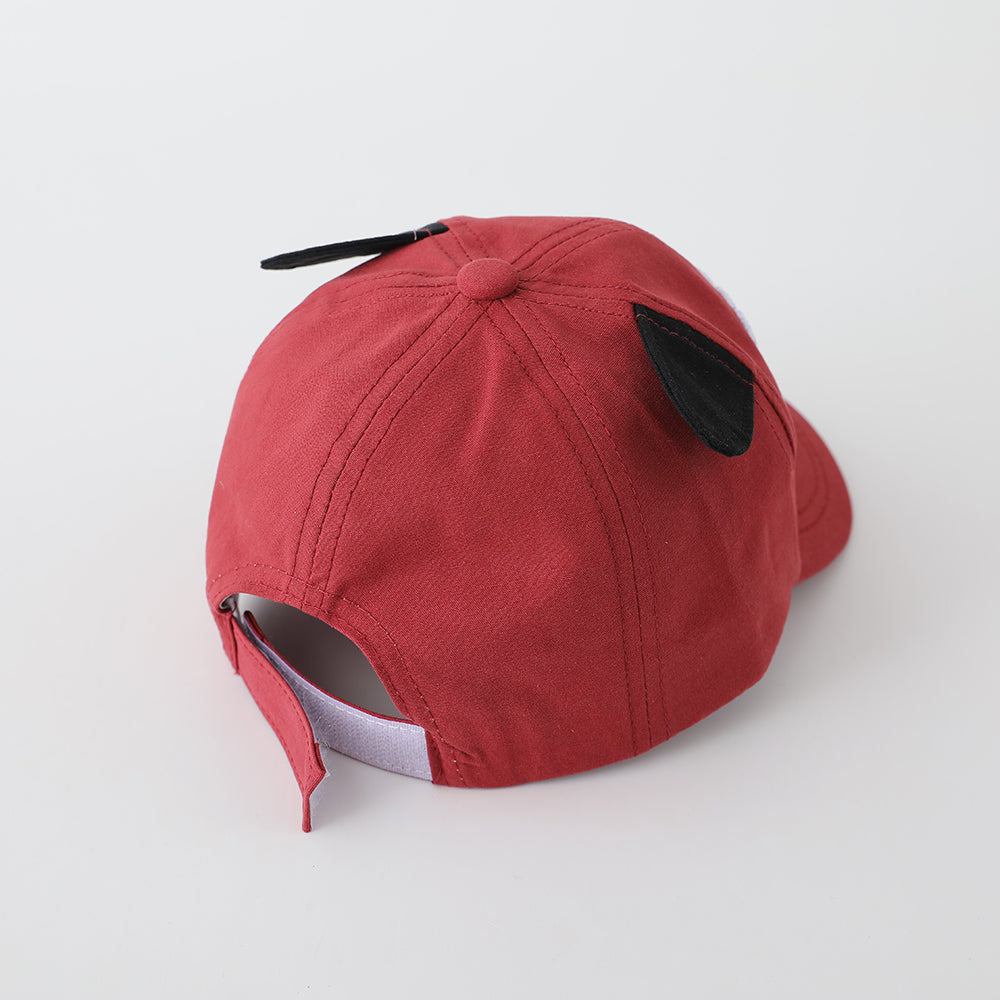 Solid-color Three-dimensional Multi-letter Embroidered Adjustable Cartoon Ears Cute And Casual Children's Baseball Cap Suitable For Outdoor Sports And Daily Use