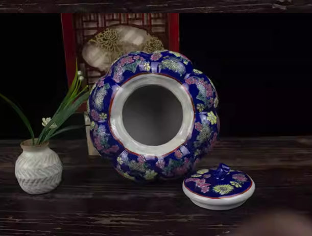 Pumpkin Tea Canister Ceramic