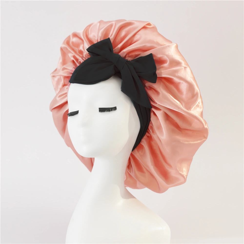 Artificial Silk Beauty Hair Care Wide-brimmed Hat Headscarf Nightcap