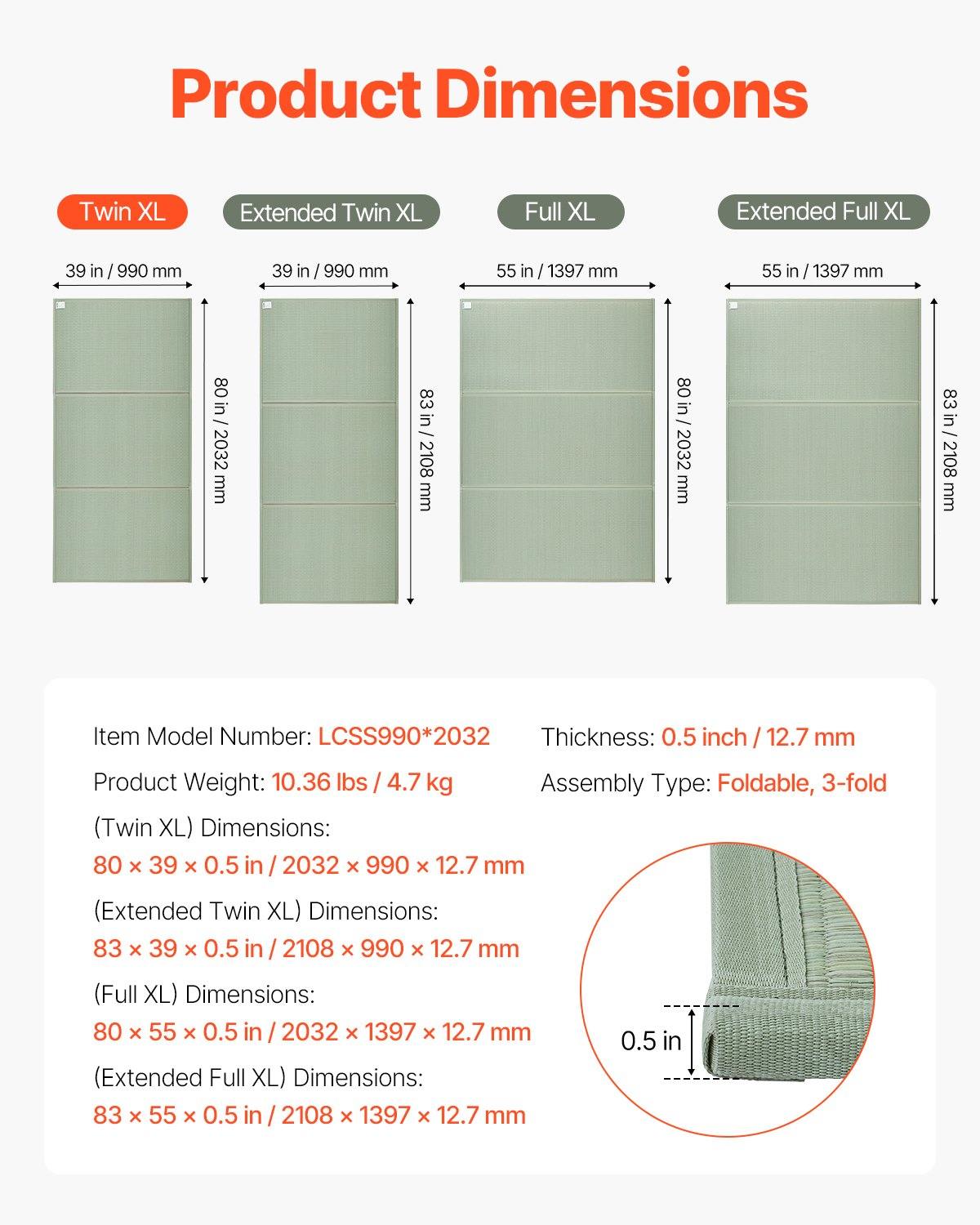 Japanese Tatami Mat, Twin Size Foldable Japanese Tatami Mattress( Natural Rush Grass), Japanese Floor Mattress With Non-Slip Backing & Fresh Scent, Futon Mattress For Sleeping Meditation Yoga