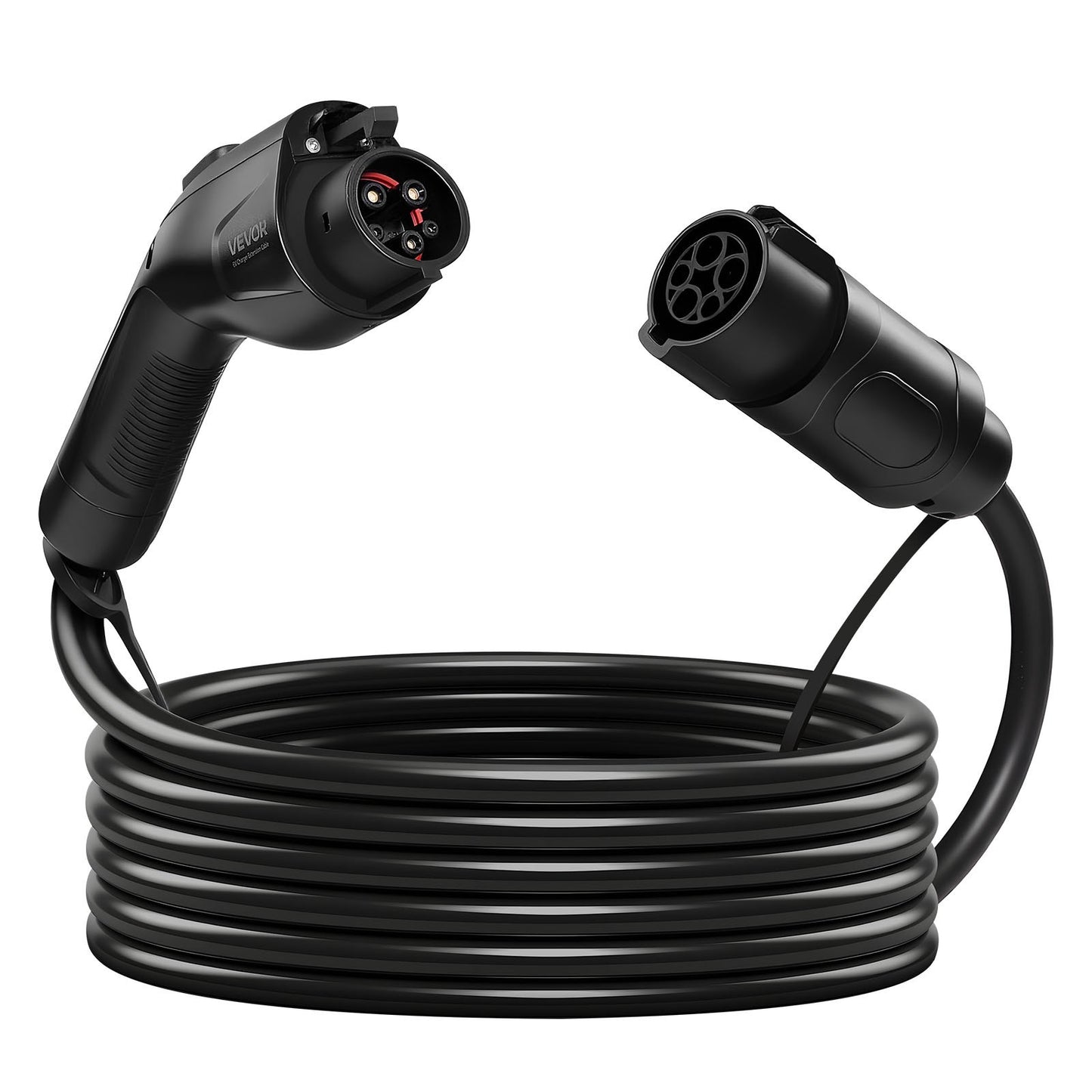 EV Charger Extension Cable, 48Amp 21 Ft J1772 Extension Cord Compatible With 120V-240V SAE J1772 Electric Vehicle Chargers, Level 1/Level 2 IP66 Heavy Duty Car Charging Cable With Carrying Bag