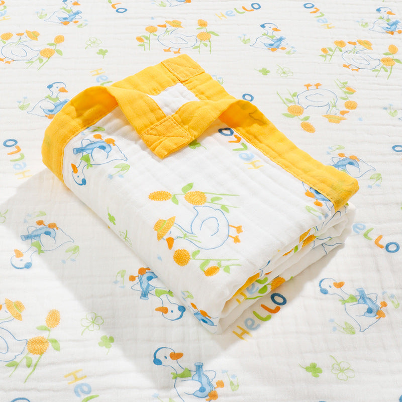 Baby Bath Towel Six-layer Pure Cotton Gauze Blanket