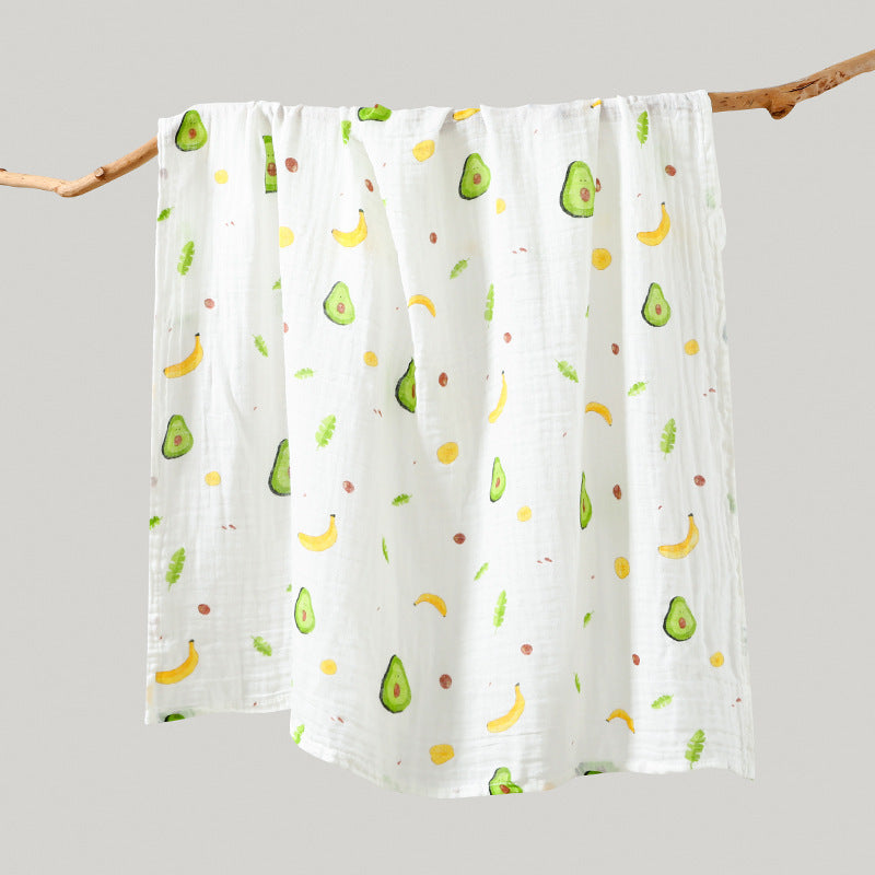 Double-layer Bamboo-cotton Baby Bath Towel Newborn Gauze