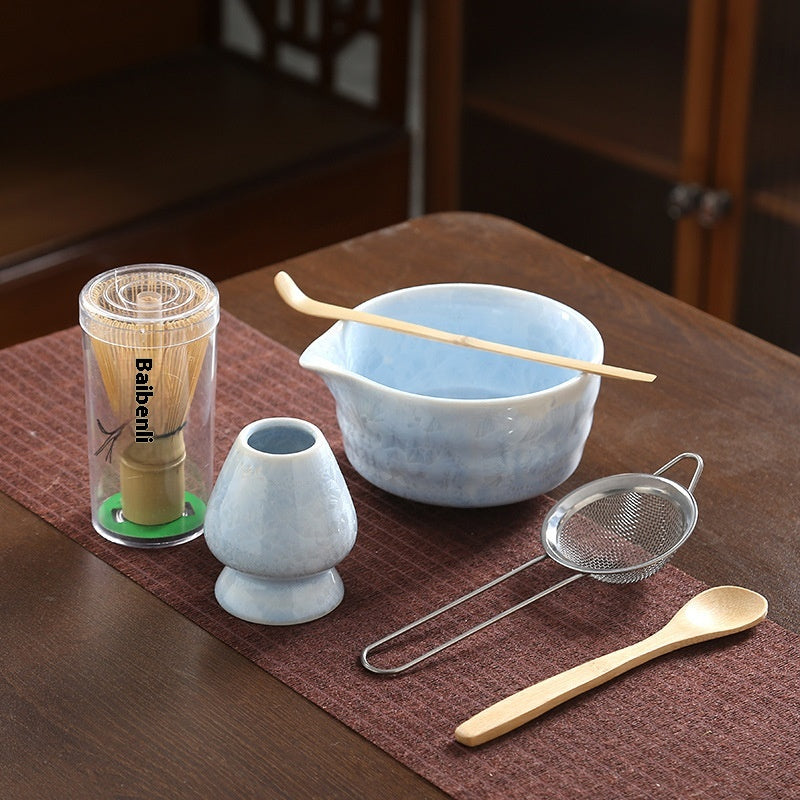 Crystal Glaze Matcha Japanese Style Kung Fu Tea Set Accessories
