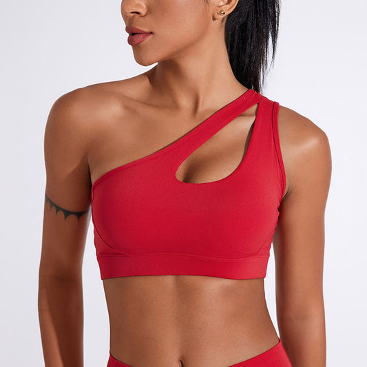 Hollow Out Shoulder Belt Underwear Sports Women's Yoga