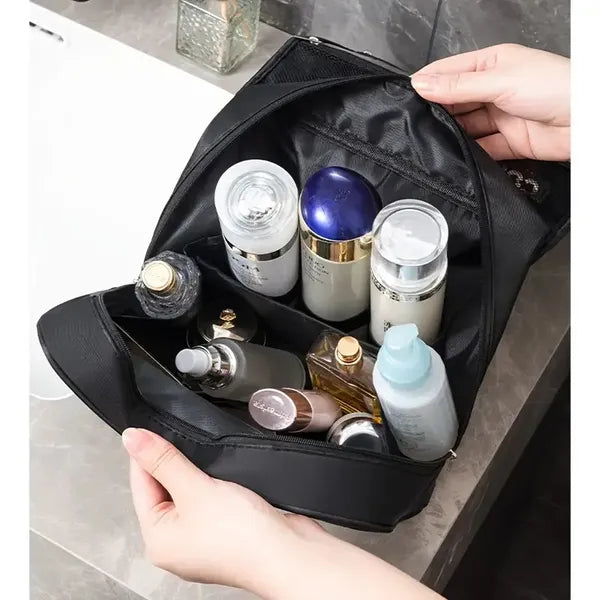 Travel Toiletry Bag - Large Hanging Toiletry Organizer - Waterproof Hygiene Bag With Hook For Toiletry, Makeup, Cosmetics