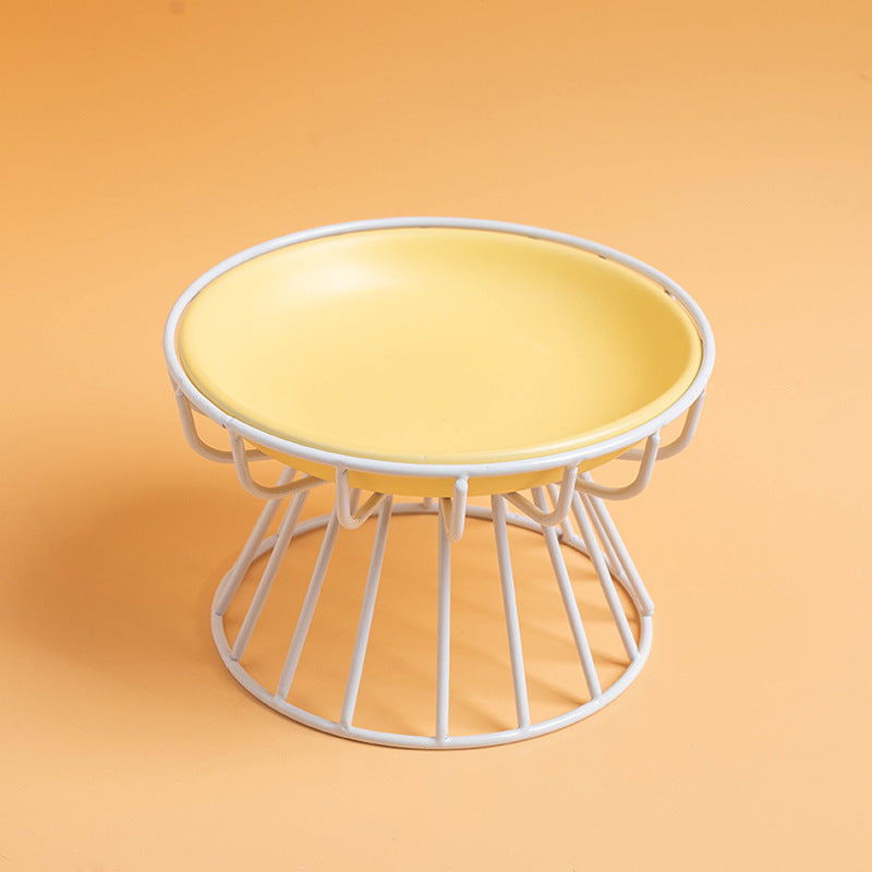 Elevated Pet Food Bowl Stand  Neck Support Feeding Rack For Cats And Dogs