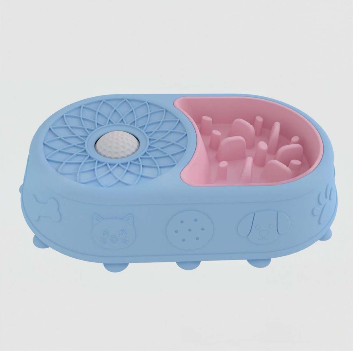 Pet Supplies Rolling Dog Licking Bowl
