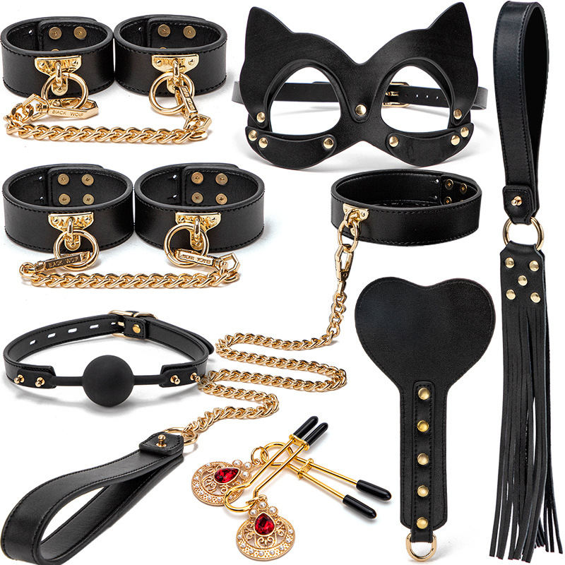 Set Of High-end BDSM Training Tools 8-piece Collar Set