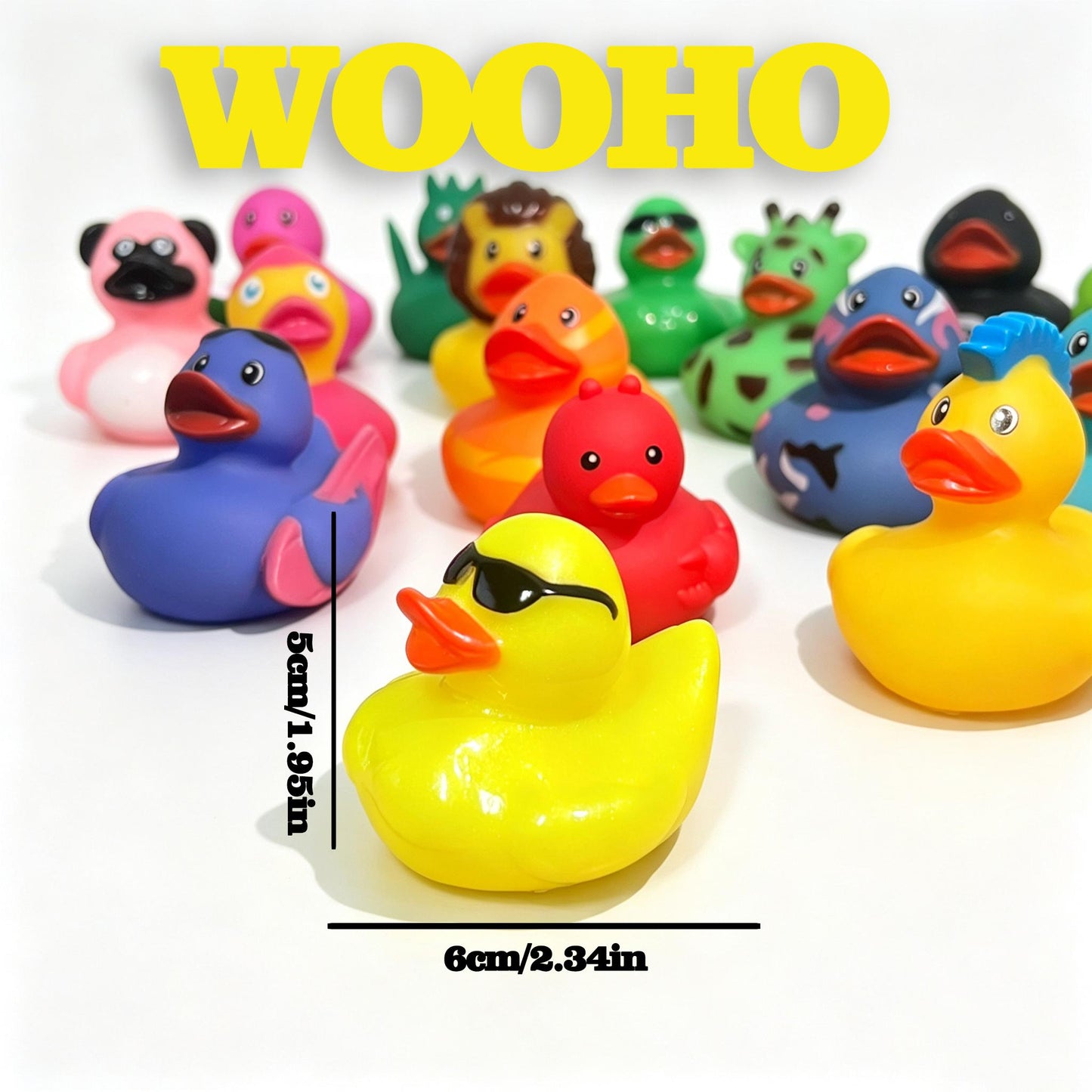 Assorted Cute Mini Rubber Ducks  Squeaky Bath Toys For Kids  Small Gifts For Pool, Beach, And Parties,Self-pickup Only.