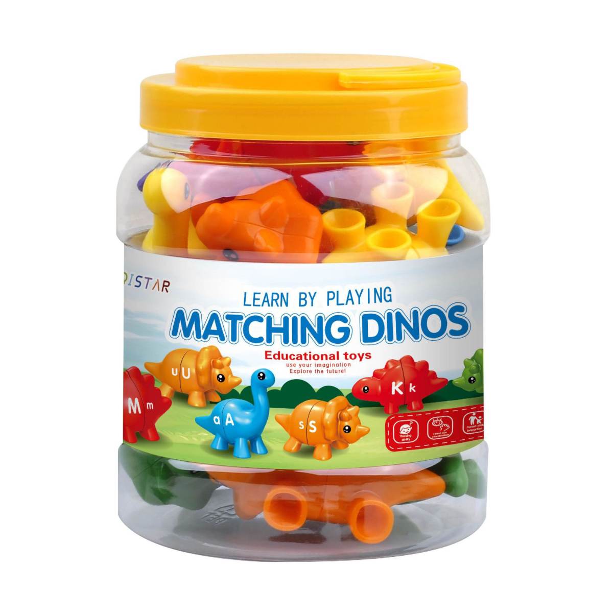 Children's Early Education Numbers Letters Cognitive Pairing Dinosaur Toys