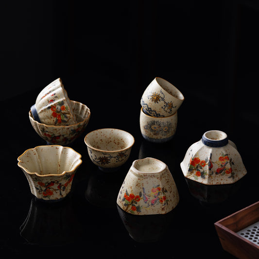 Household Chinese-style Vintage Tea Set Cups