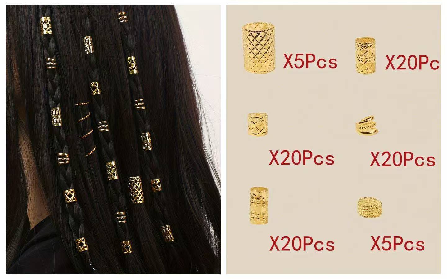 DIY Wig Dreadlock Accessories Hollow Out