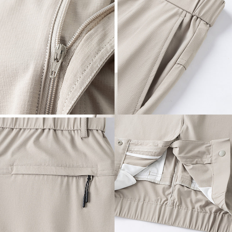 Summer Ice Silk Cooling High-Elastic Mens Casual Pants
