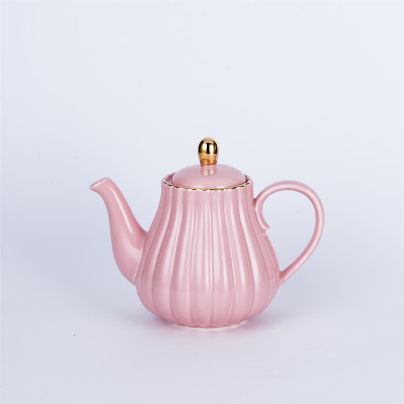 Cooling Kettle Set Loose Pieces Color Glaze Plus Gold Ceramics