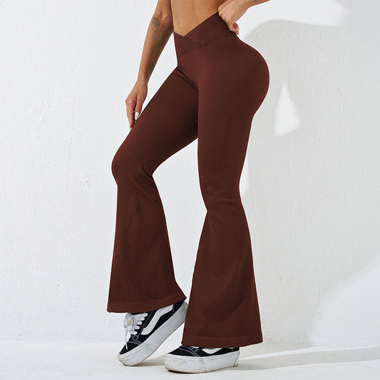 Seamless High-waist Wide-leg Pants Workout Yoga Pants