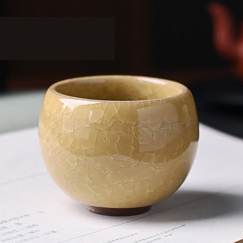 Ice Flower Dragon Egg Tea Bowl Always-standing Cup Anti-scald Ceramic Cooling Cup