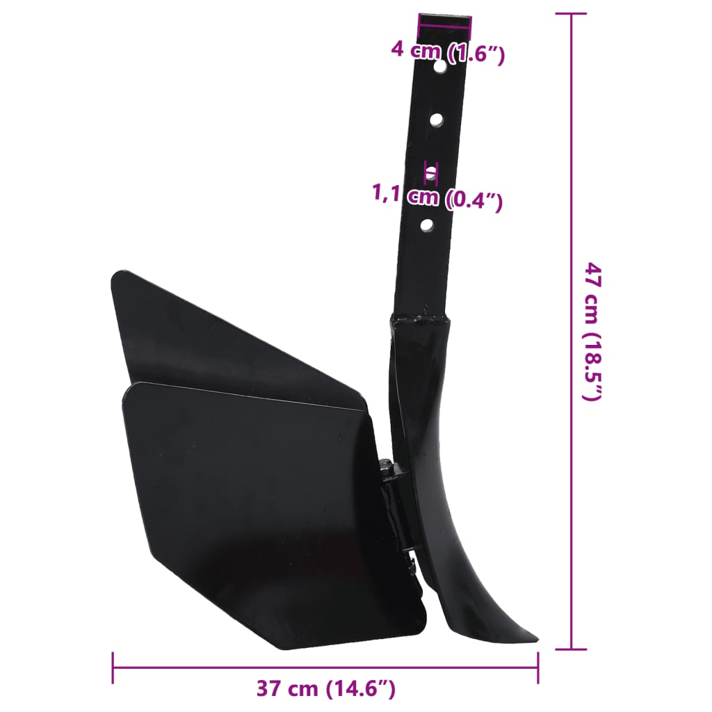 Plough Accessories Black Metal