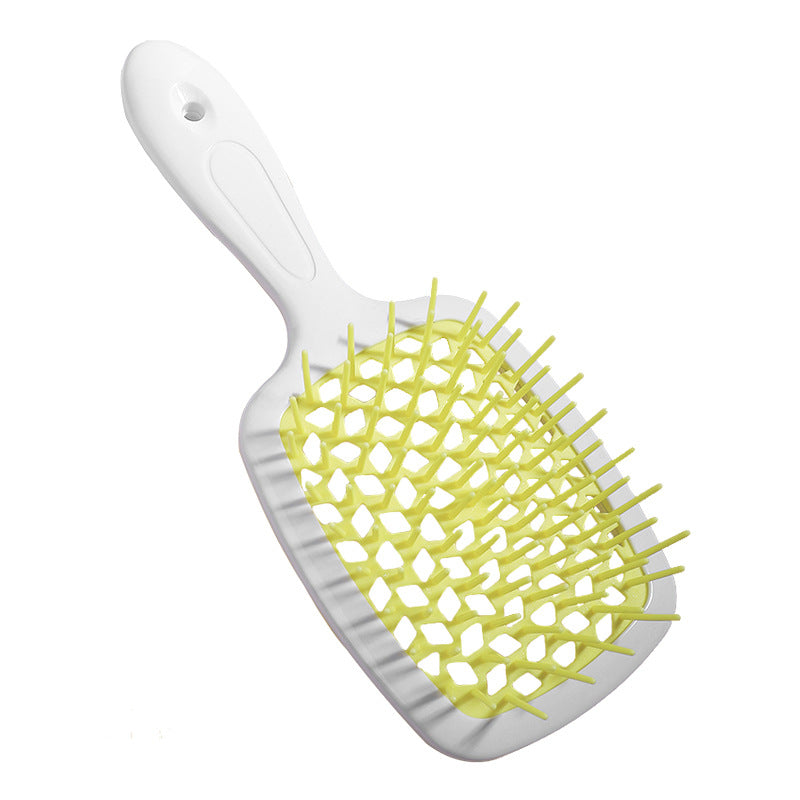 Detangling Comb With Hollow Design Doesnt Snag Hairsuitable For Both Curly And Straight Hair