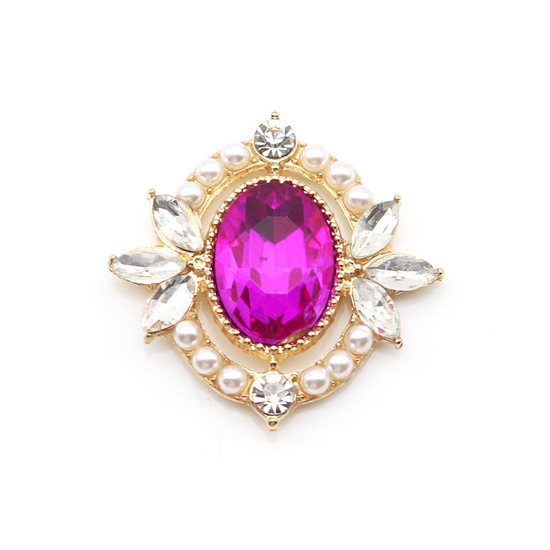 Glass Openwork Rhinestone Jewelry For Headwear And Bag Accessories