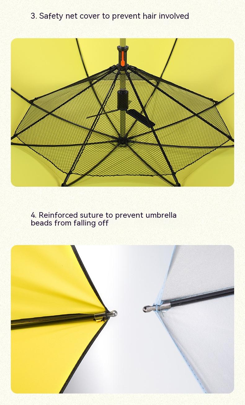 USB Power Bank Umbrella With Fan Summer Cooling