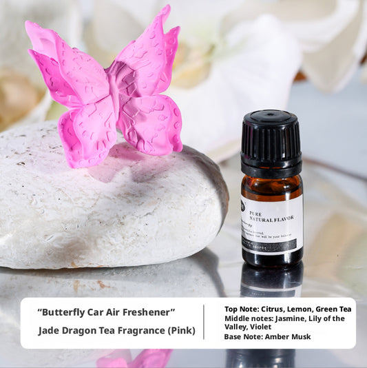 Butterfly Car Diffusing Stone-Pink-Yulong Tea