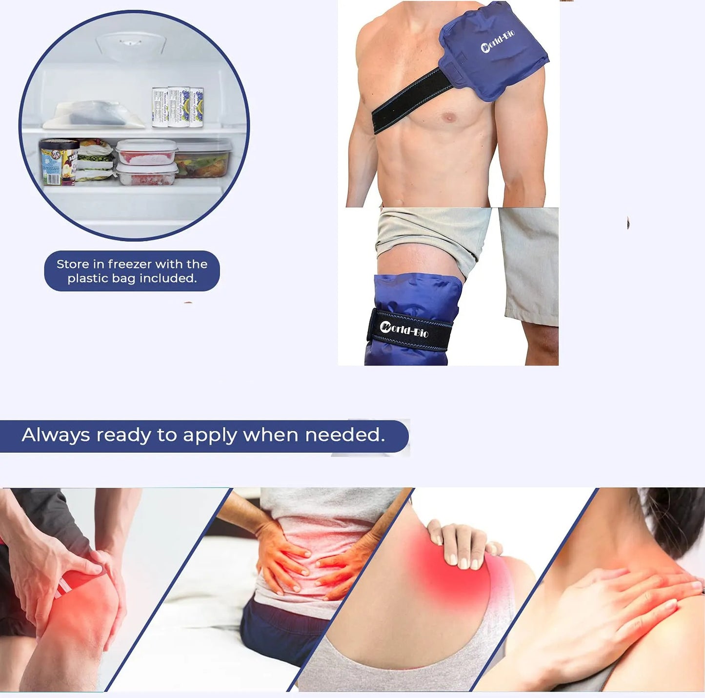 Ice-pack Protective Gear For Multiple Body Parts