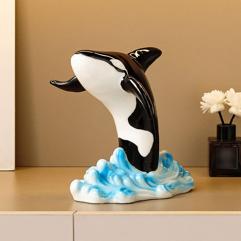 Living Room Home Goods Decorative Whale Ornament