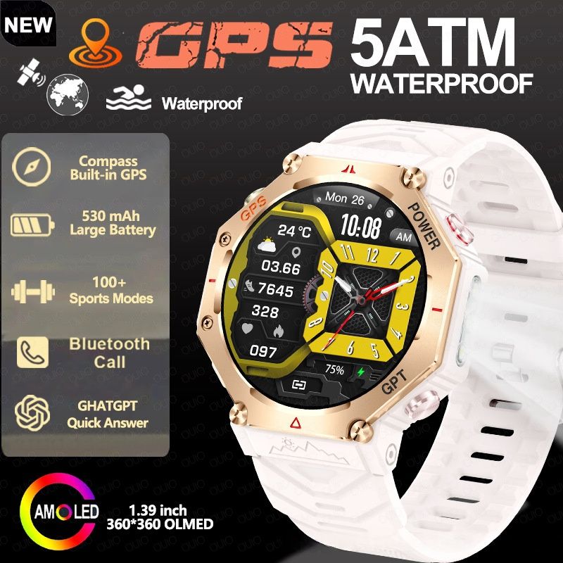 Multifunctional Outdoor Flashlight Smart Waterproof Watch